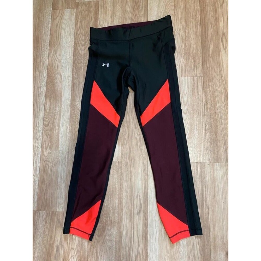Under Armour Women's Black Colorblock Compression Leggings Size Small
